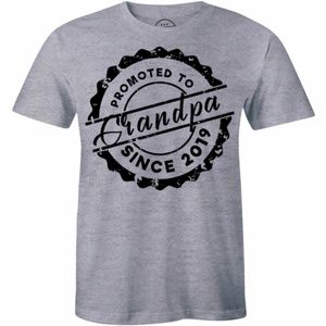 Mens Promoted To Grandpa 2019 Best Grandpa T-shirt